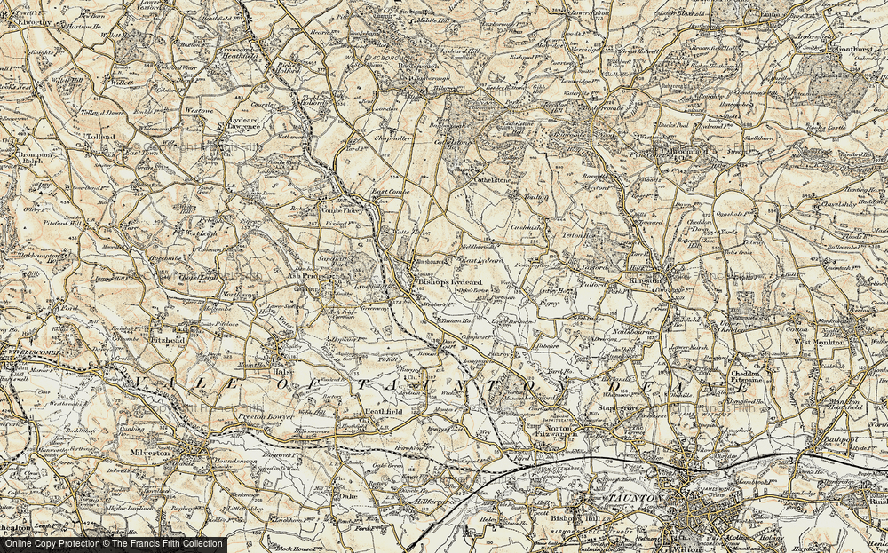 Old Map of East Lydeard, 1898-1900 in 1898-1900