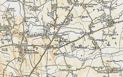 Old map of East Lydford in 1899