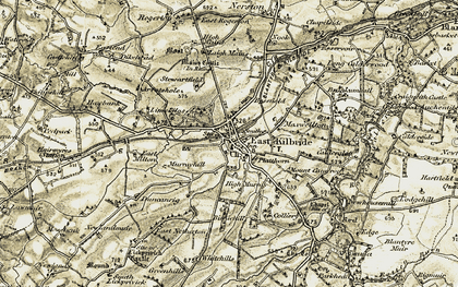 Old map of East Mains in 1904-1905