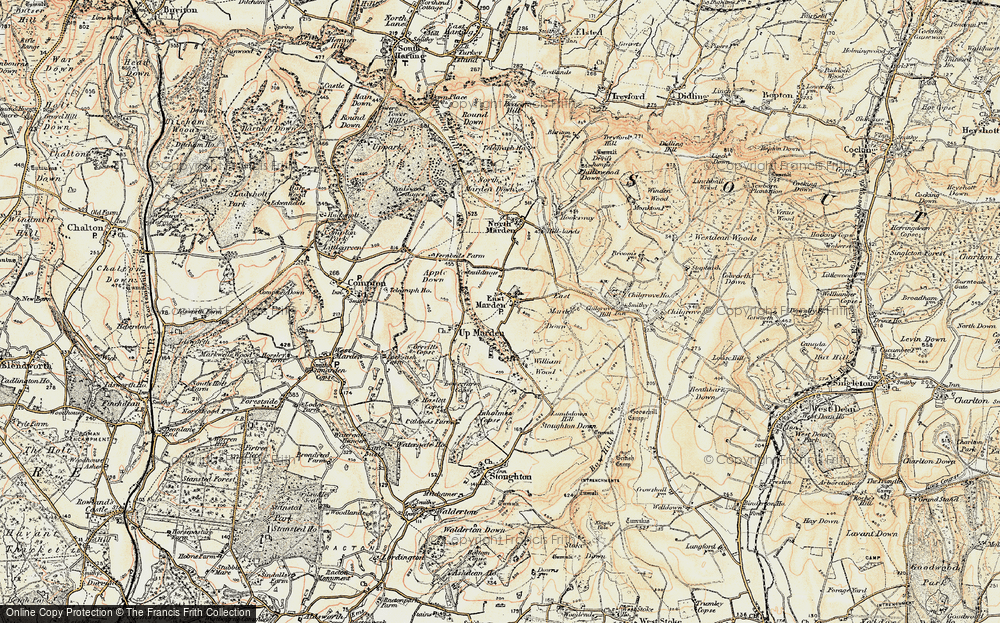 Old Map of East Marden, 1897-1900 in 1897-1900