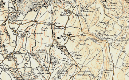 Old map of Wildhams Wood in 1897-1900