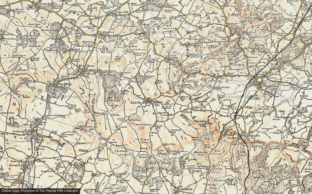 Old Map of East Meon, 1897-1900 in 1897-1900