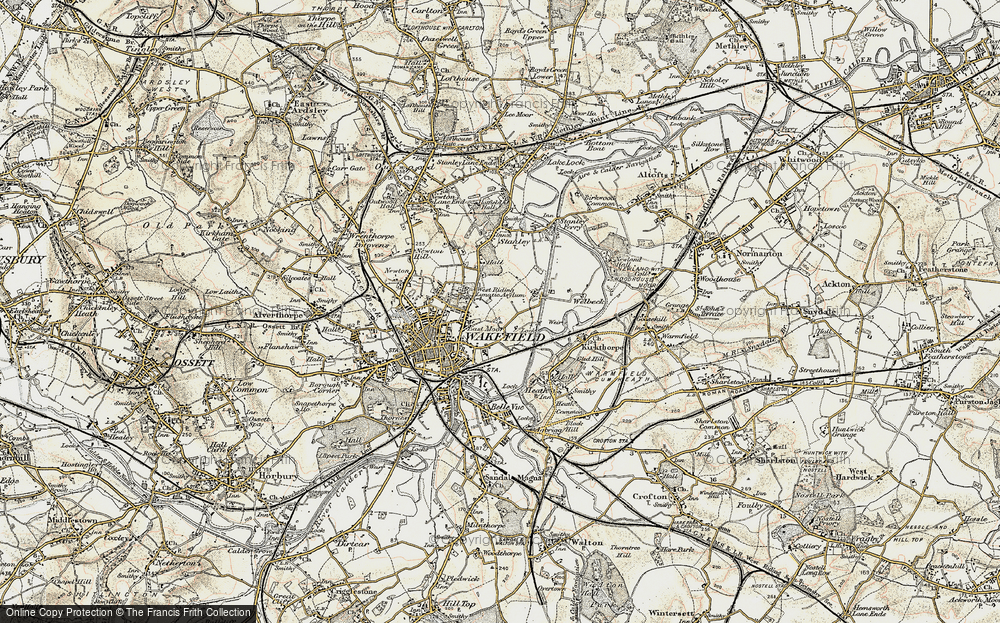 Old Map of East Moor, 1903 in 1903