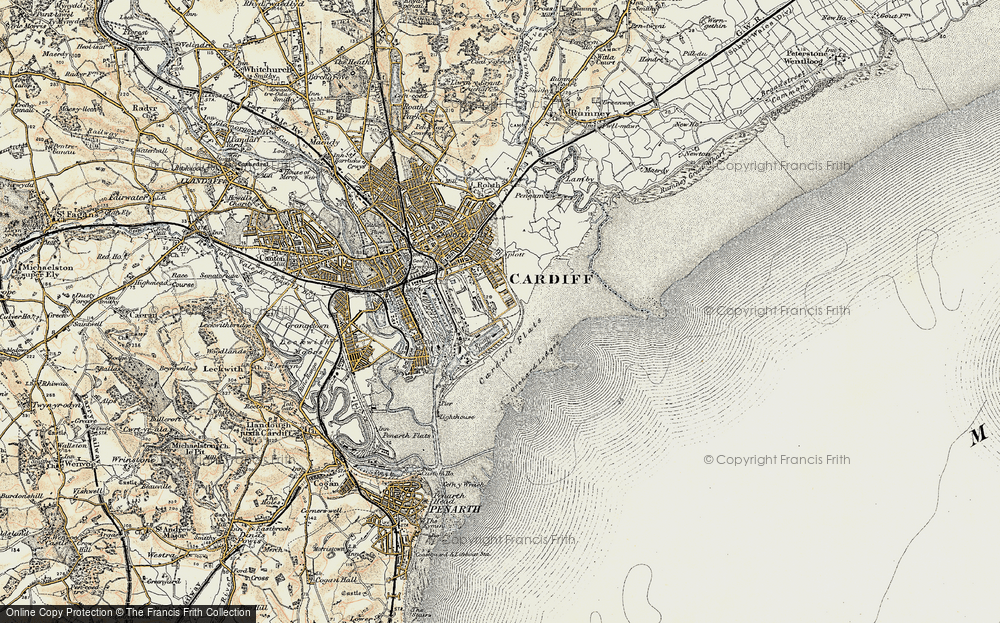 Old Map of East Moors, 1899-1900 in 1899-1900