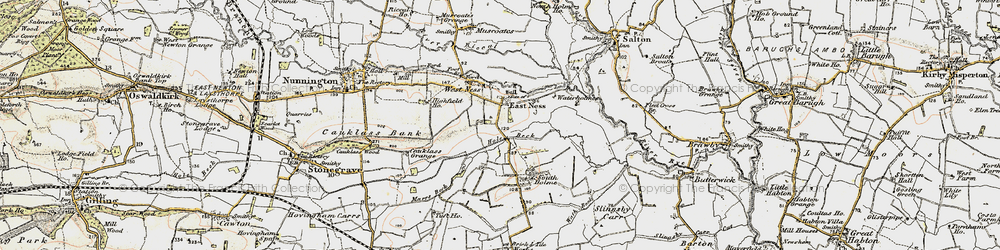 Old map of East Ness in 1903-1904
