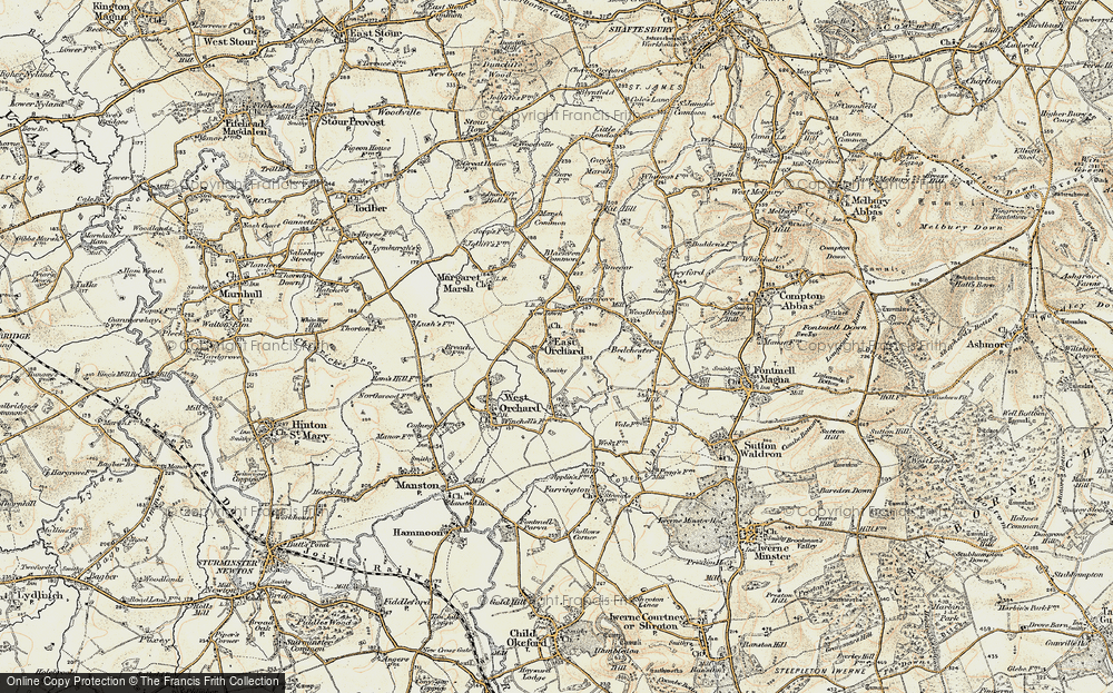 Old Map of East Orchard, 1897-1909 in 1897-1909