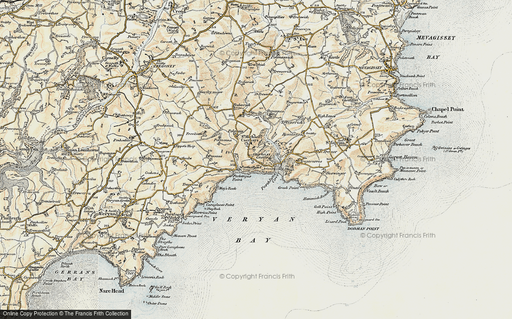 Old Map of East Portholland, 1900 in 1900