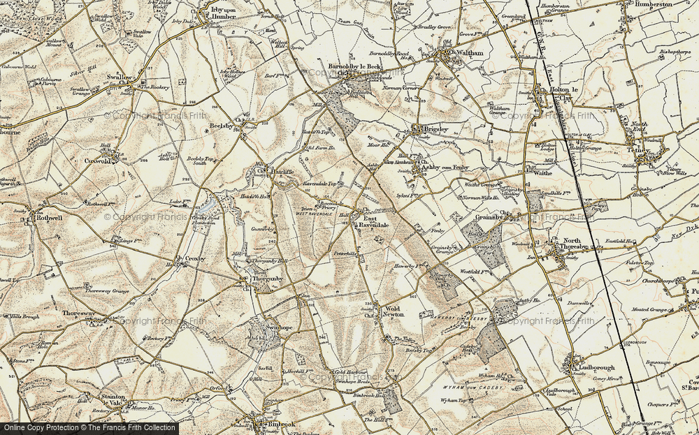 Old Map of East Ravendale, 1903-1908 in 1903-1908