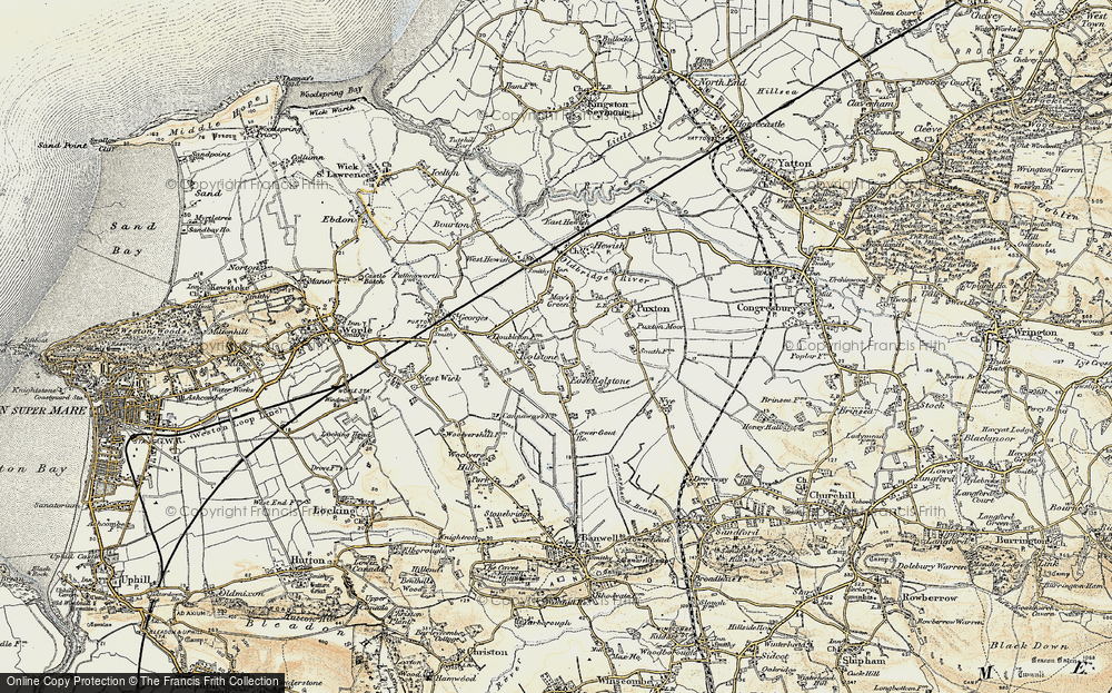Old Map of East Rolstone, 1899-1900 in 1899-1900