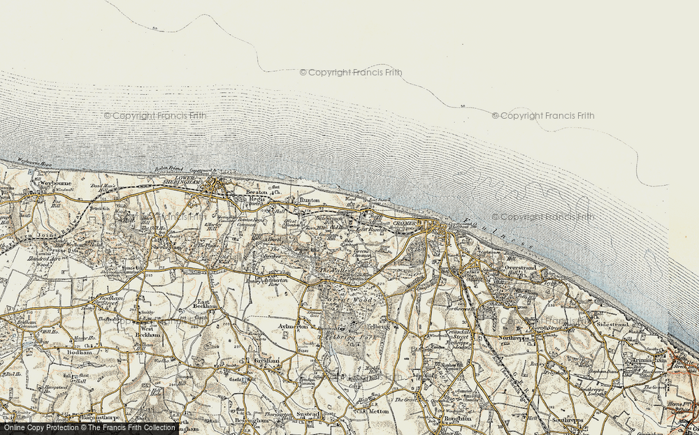 Old Map of East Runton, 1901-1902 in 1901-1902