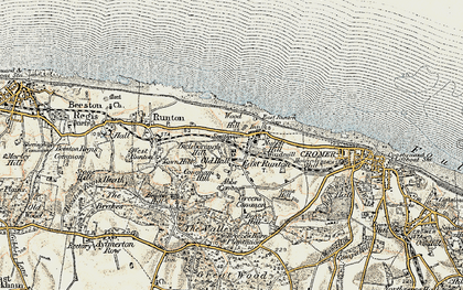 Old map of East Runton in 1901-1902