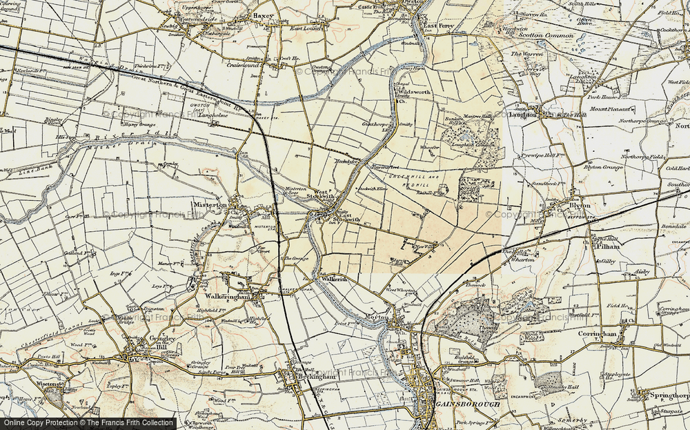 Old Map of East Stockwith, 1903 in 1903