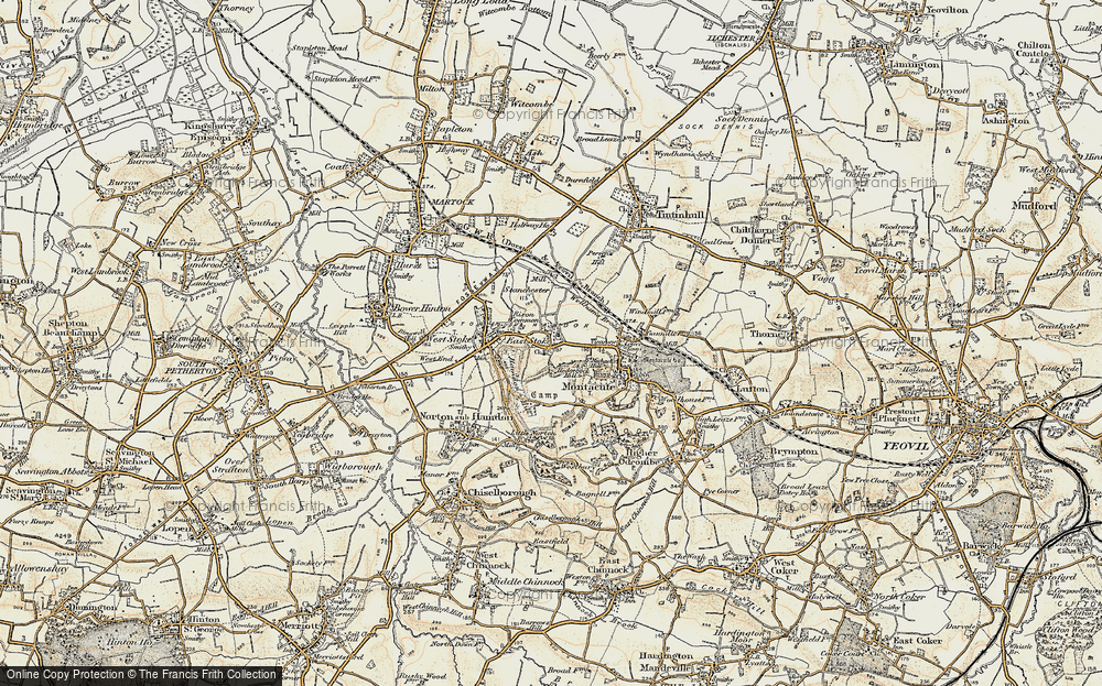 Old Map of East Stoke, 1898-1900 in 1898-1900