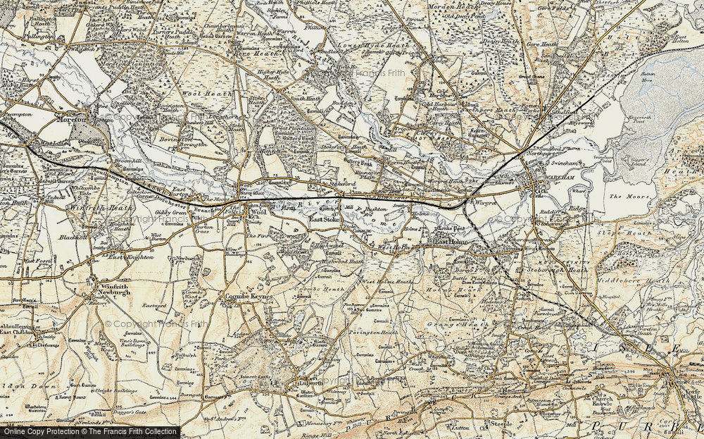 Old Map of East Stoke, 1899-1909 in 1899-1909