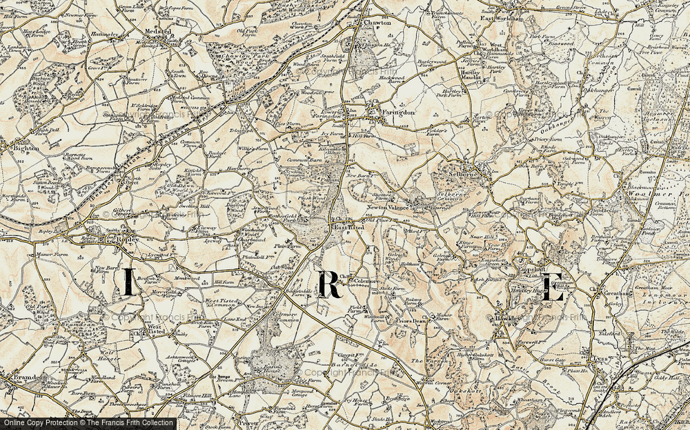 Old Map of East Tisted, 1897-1900 in 1897-1900