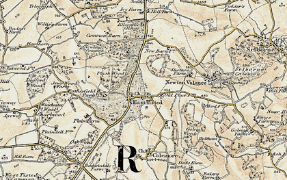 Old map of East Tisted in 1897-1900