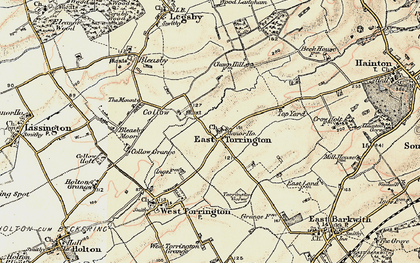 Old map of East Torrington in 1902-1903