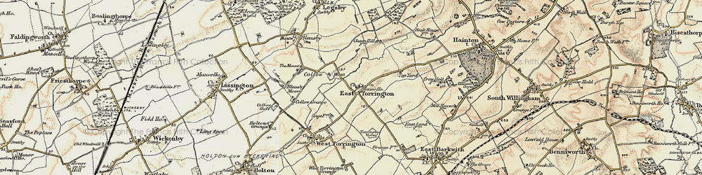 Old map of East Torrington in 1902-1903