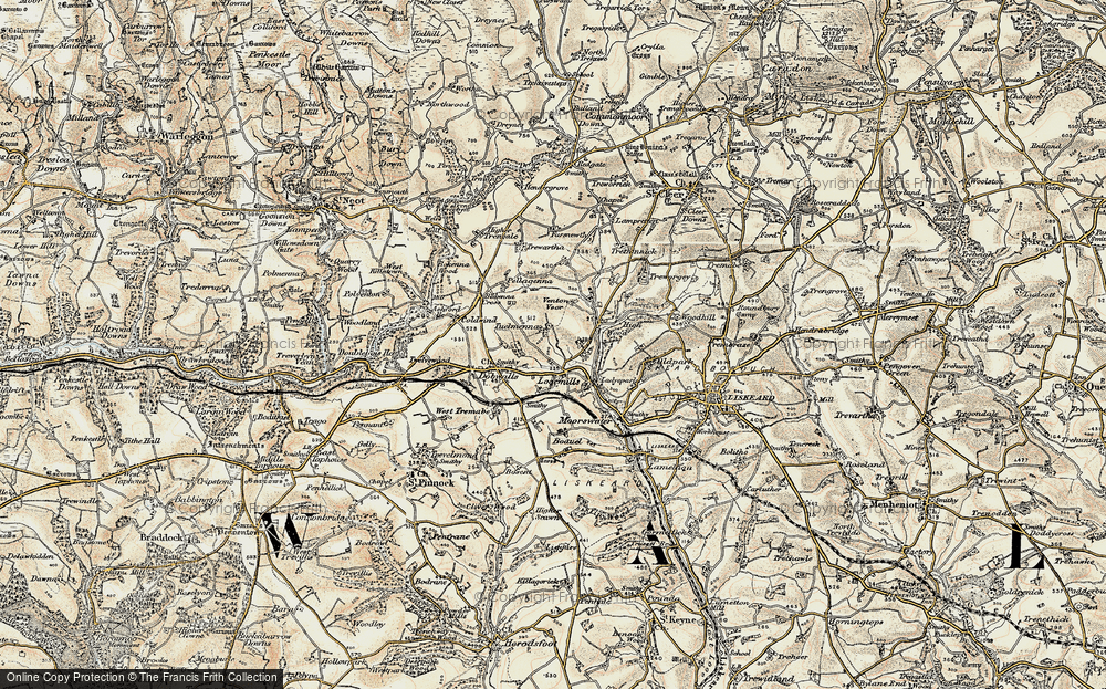 Old Map of East Tuelmenna, 1900 in 1900