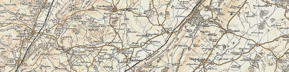 Old map of East Wall in 1902