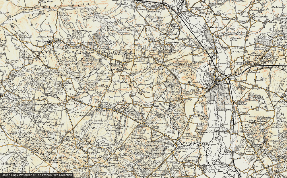 Old Map of East Wellow, 1897-1909 in 1897-1909