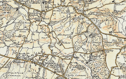 Old map of East Wellow in 1897-1909