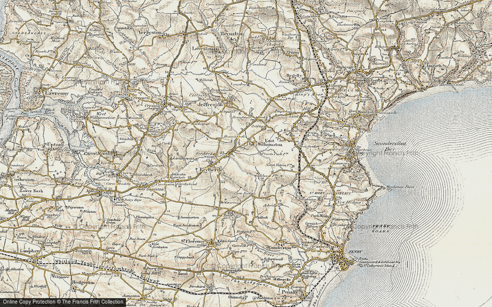 Old Maps of East Williamston, Dyfed - Francis Frith