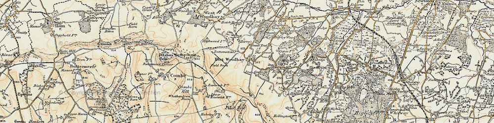 Old map of Pilot Hill in 1897-1900