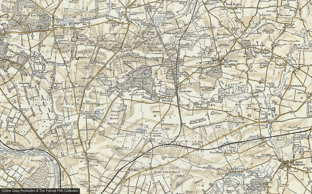Old Map of Historic Map covering Larkshall in 1901