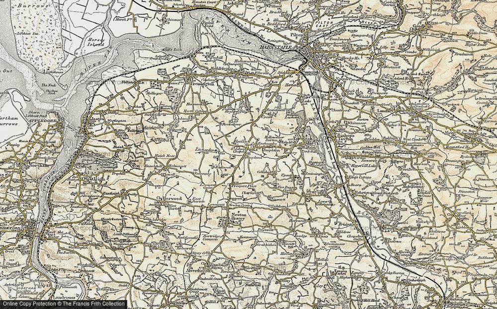Old Map of Eastacombe, 1900 in 1900