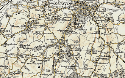 Old map of Eastbrook in 1898-1900