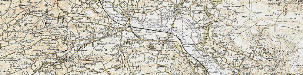 Old map of Eastburn Br in 1903-1904