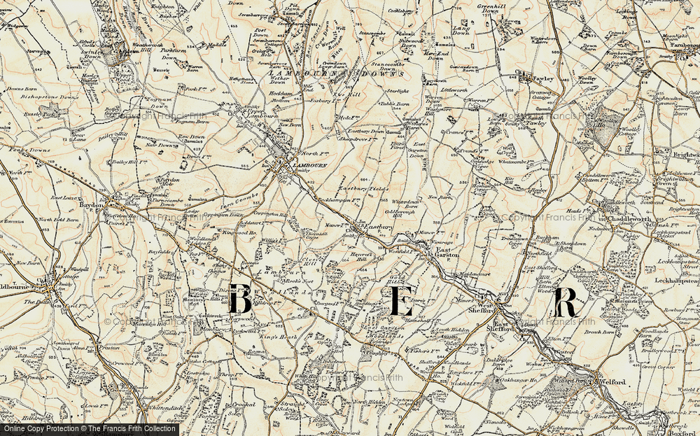Old Map of Eastbury, 1897-1900 in 1897-1900