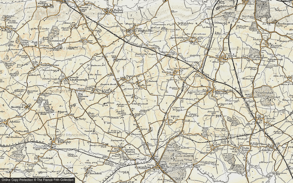 Old Map of Eastcote, 1898-1901 in 1898-1901
