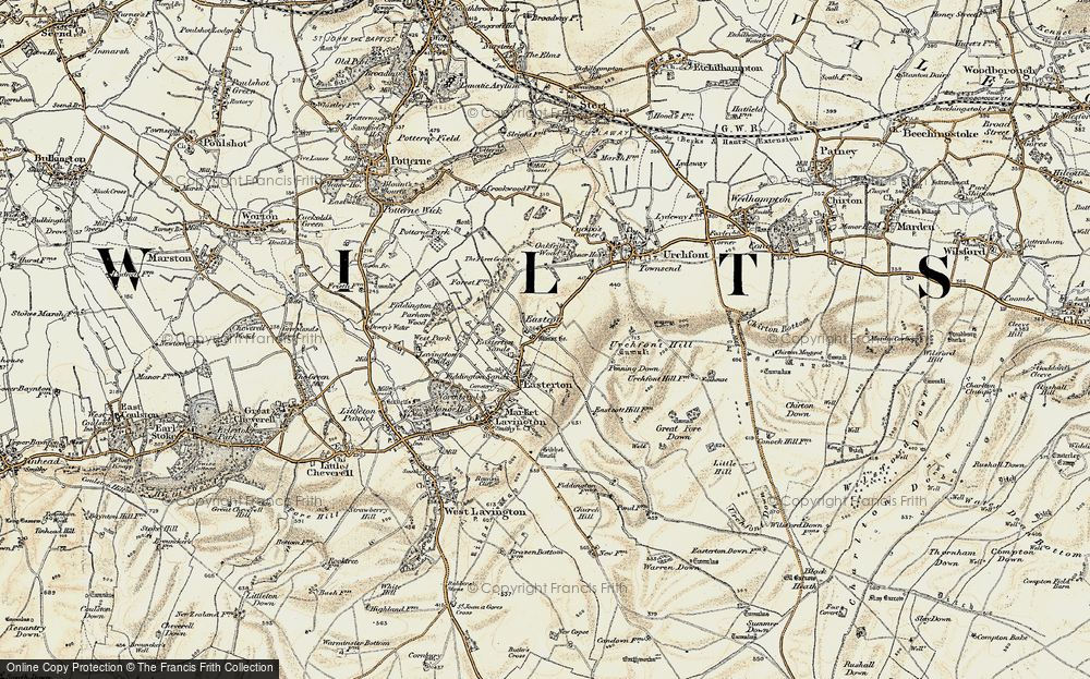 Old Map of Eastcott, 1898-1899 in 1898-1899