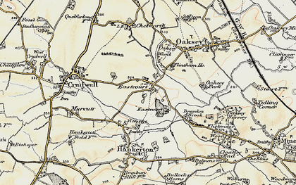 Old map of Eastcourt in 1898-1899