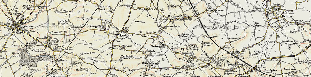Old map of Eastcourt in 1898-1899