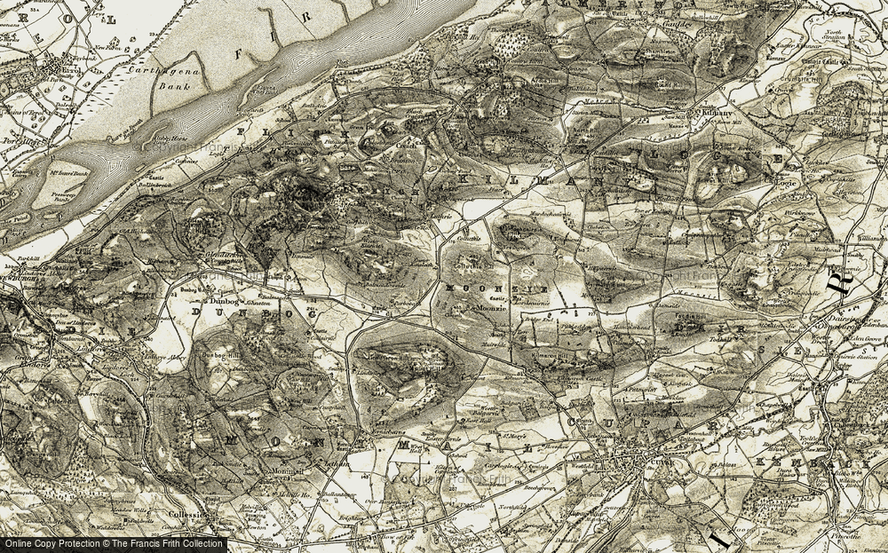 Old Map of Easter Kinsleith, 1906-1908 in 1906-1908
