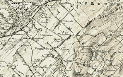 Old map of Wooden Ho in 1901-1904
