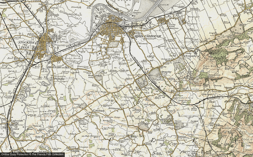 Old Map of Easterside, 1903-1904 in 1903-1904
