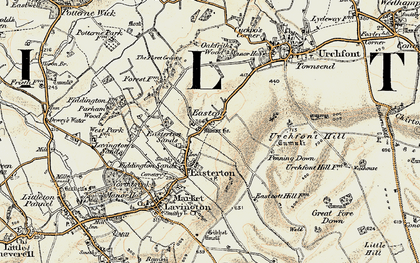 Old map of Easterton in 1898-1899