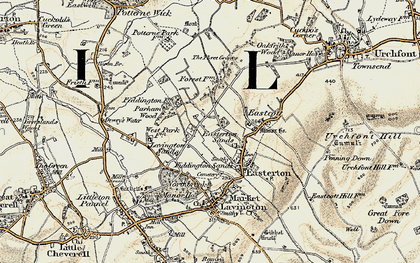 Old map of Easterton Sands in 1898-1899