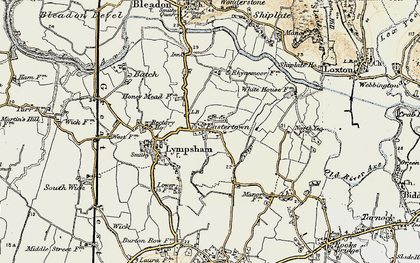 Old map of Eastertown in 1899-1900