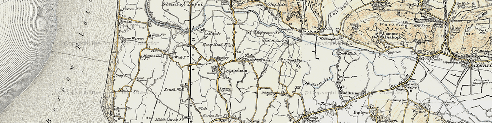 Old map of Eastertown in 1899-1900