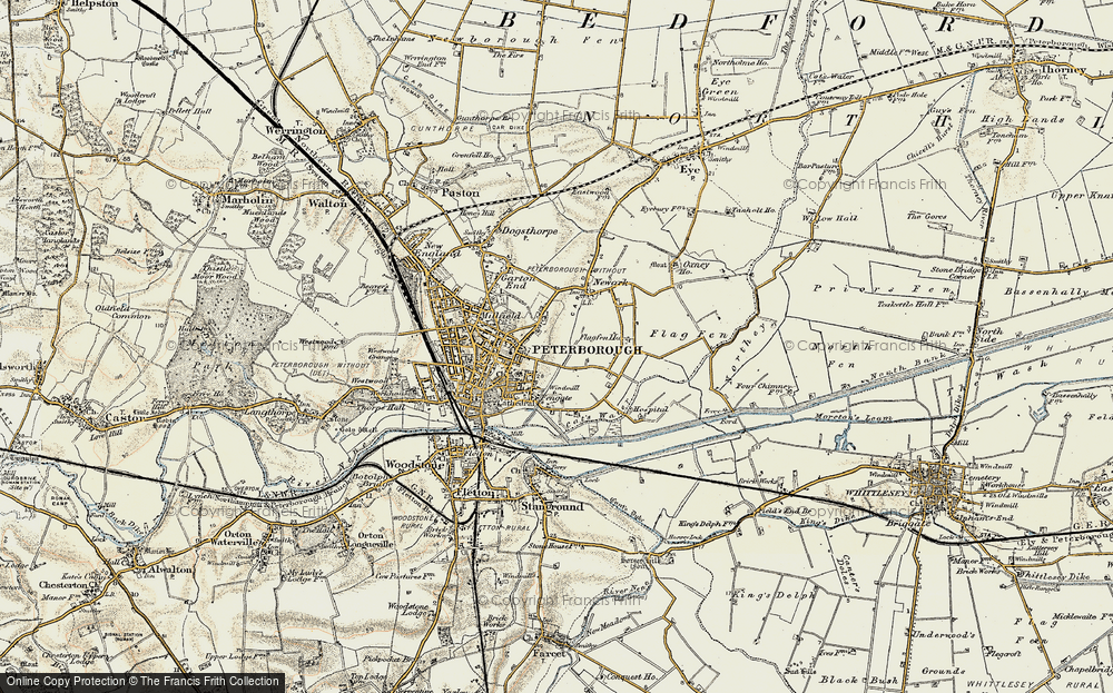 Old Map of Eastfield, 1901-1902 in 1901-1902