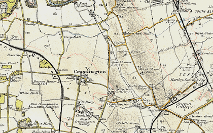 Old map of Shankhouse in 1901-1903