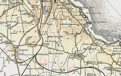 Old map of White Nab in 1903-1904