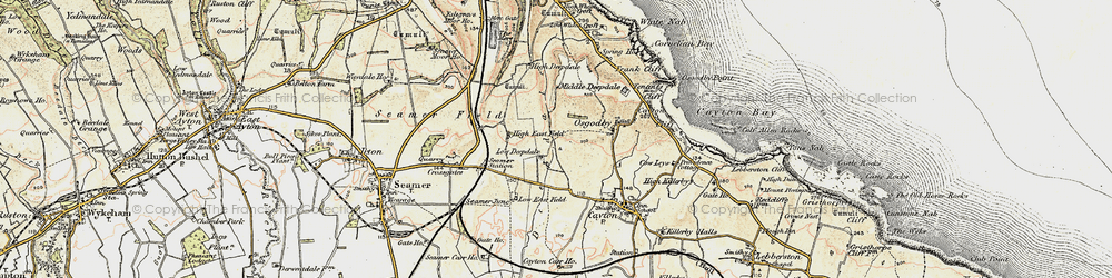 Old map of White Nab in 1903-1904