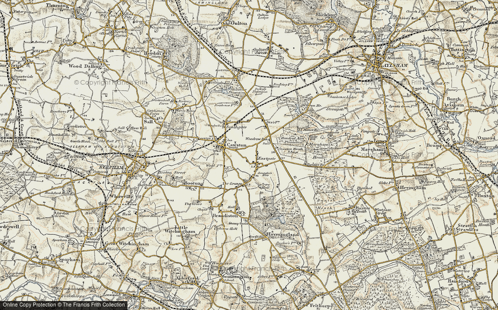 Old Map of Eastgate, 1901-1902 in 1901-1902