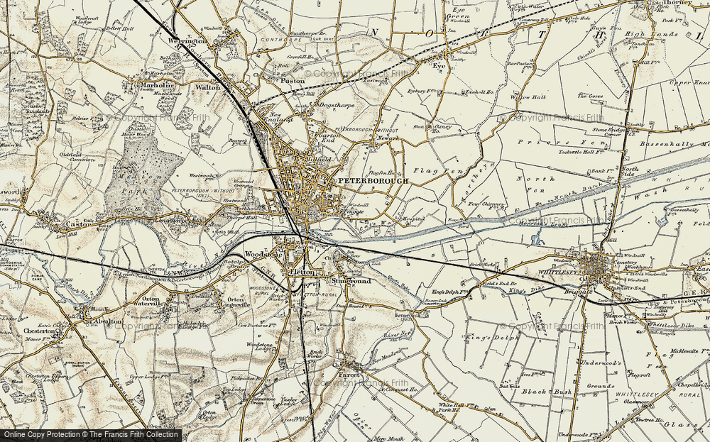 Old Map of Eastgate, 1901-1902 in 1901-1902